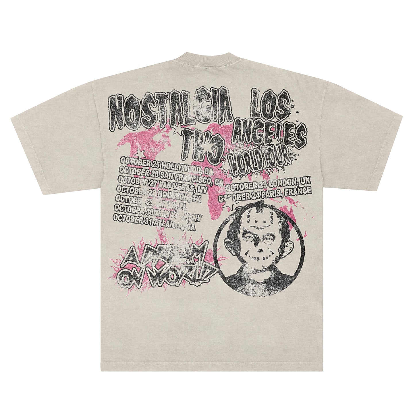 Nostalgia L.A. Tour Graphic T-Shirt (Sand)